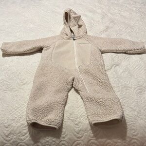 Columbia Cream Fleece Kids Footie